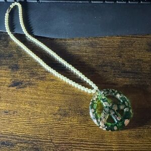 Peace pearls necklace